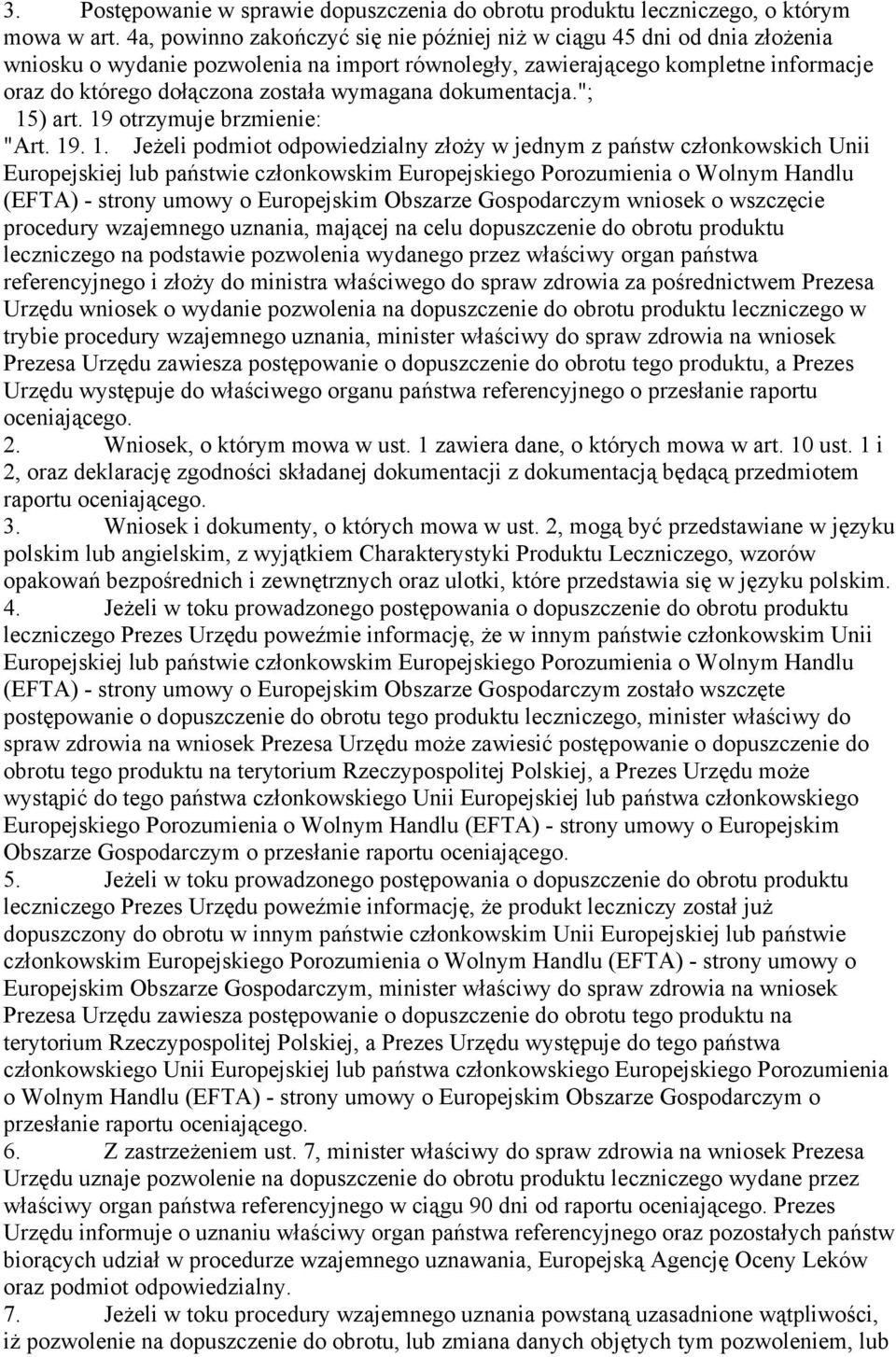 wymagana dokumentacja."; 15