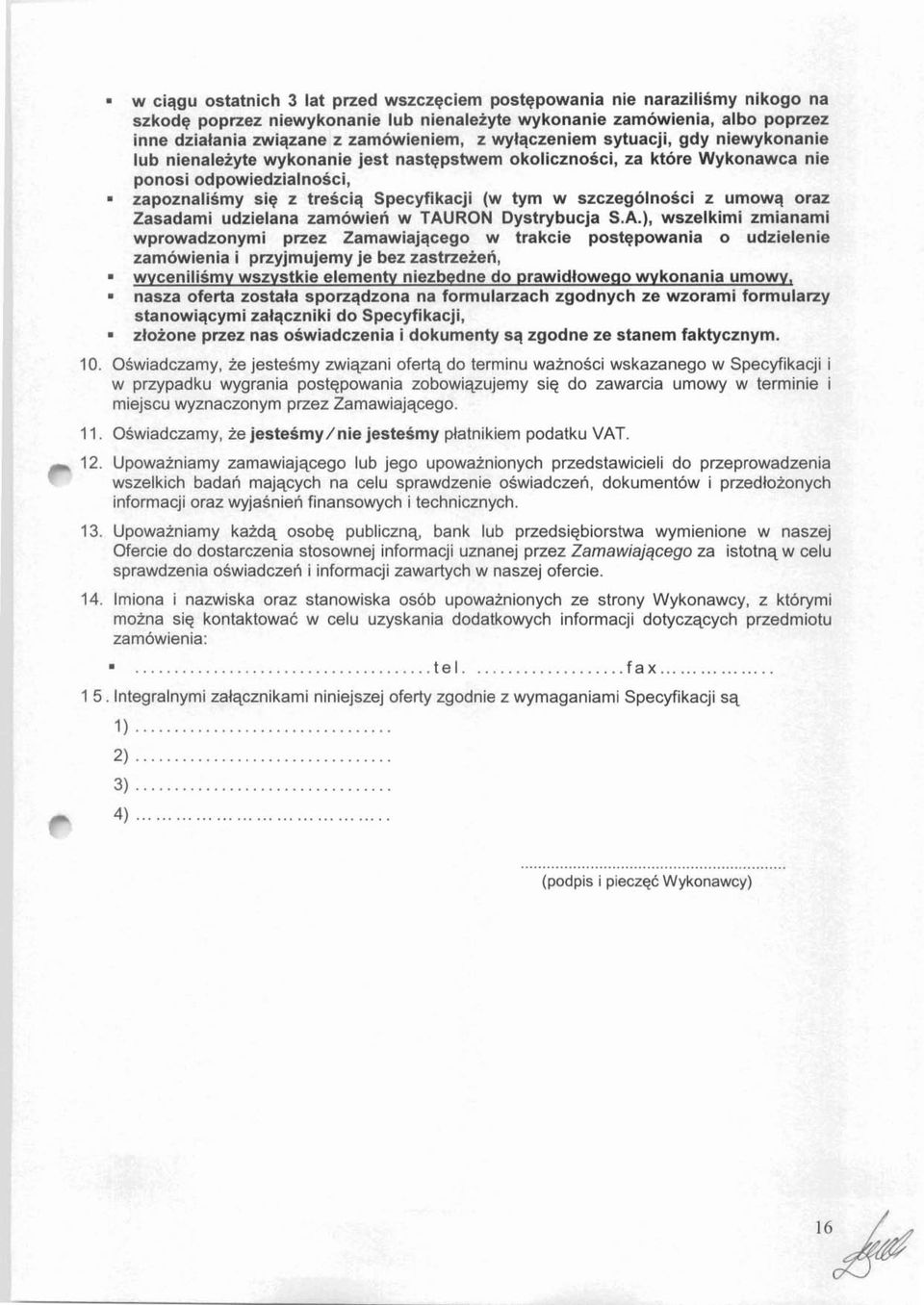 szczegolnosci z umowq oraz Zasadami udzielana zamowien w TAU