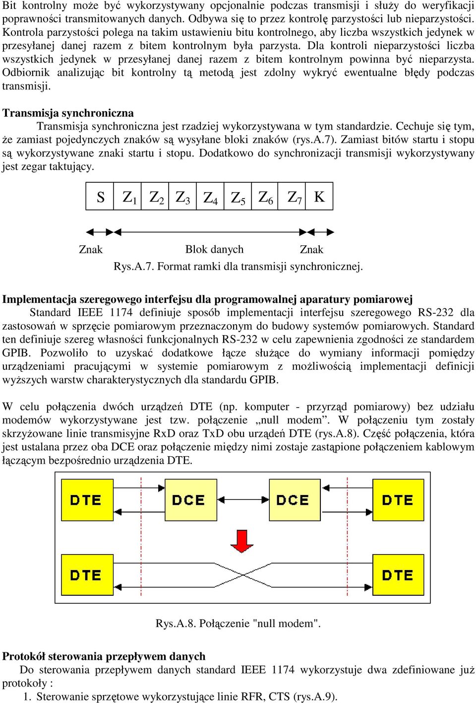Dla kontroli nieparzystości liczba wszystkich jedynek w przesyłanej danej razem z bitem kontrolnym powinna być nieparzysta.