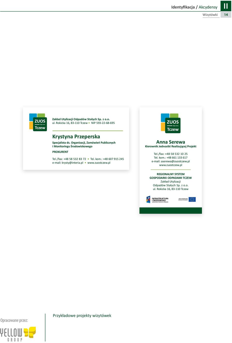/fax: +48 58 532 83 72 Tel. kom.: +48 607 915 245 e-mail: krysty@interia.pl www.zuostczew.pl Anna Serewa Kierownik Jednostki Realizującej Projekt Tel.