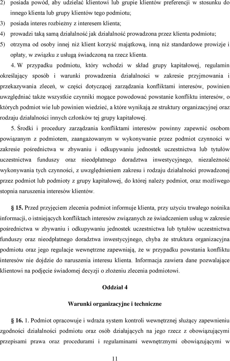 na rzecz klienta. 4.