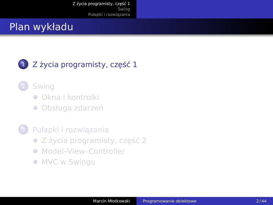 programisty, część 2 Model View Controller