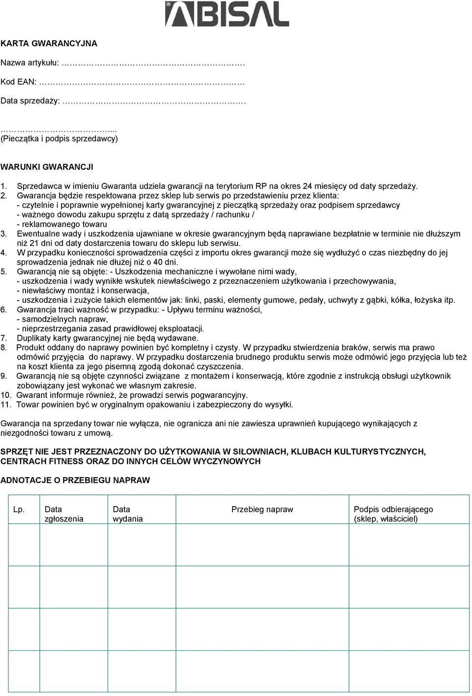 miesięcy od daty sprzedaży. 2.