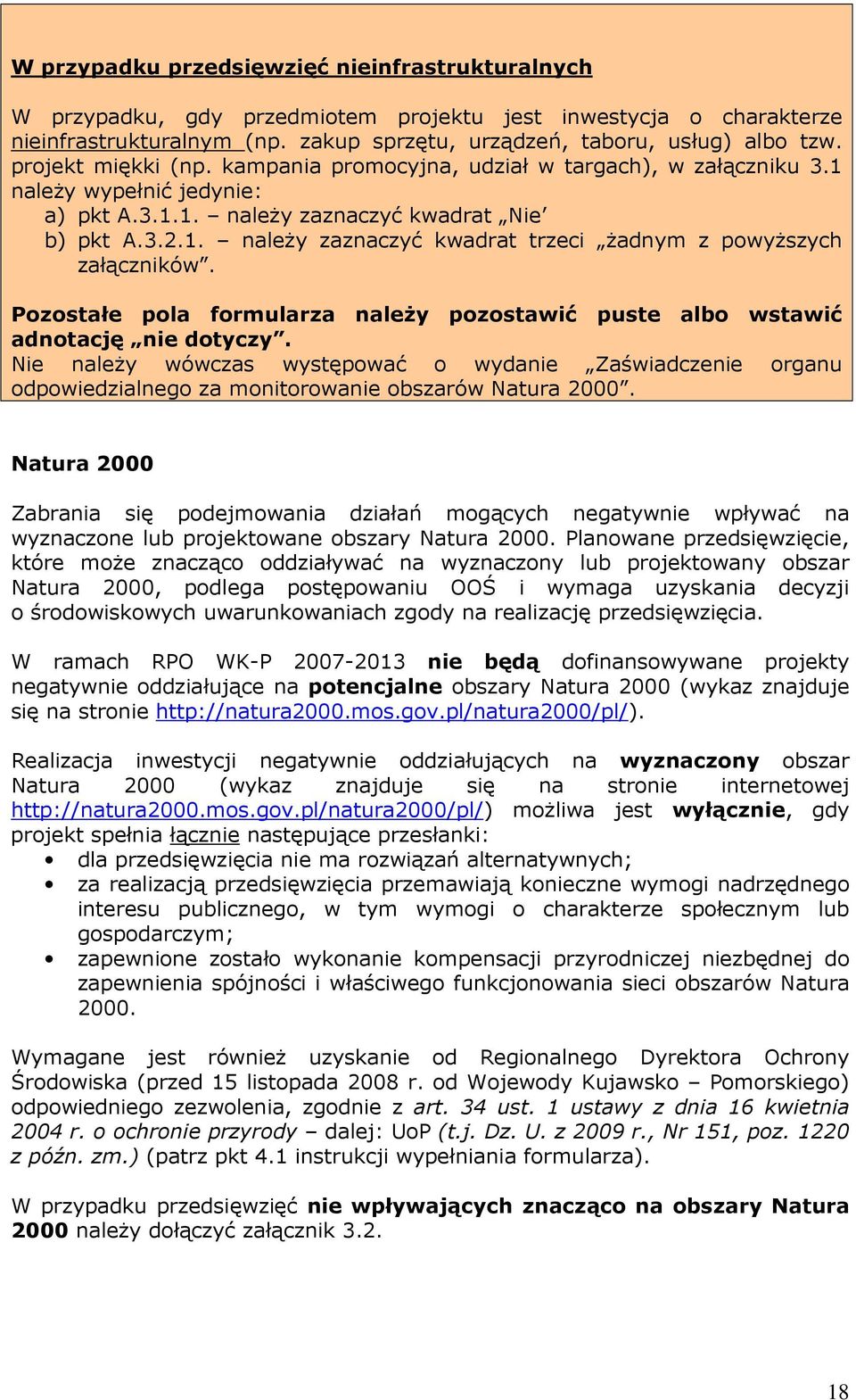 Pozostałe pola formularza należy pozostawić puste albo wstawić adnotację nie dotyczy.