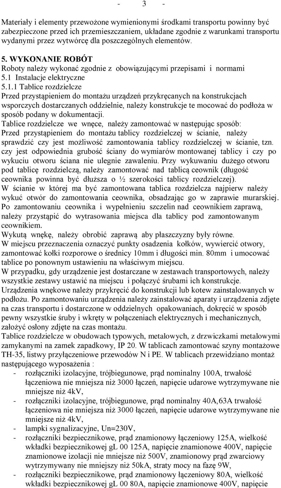 Instalacje elektryczne 5.1.