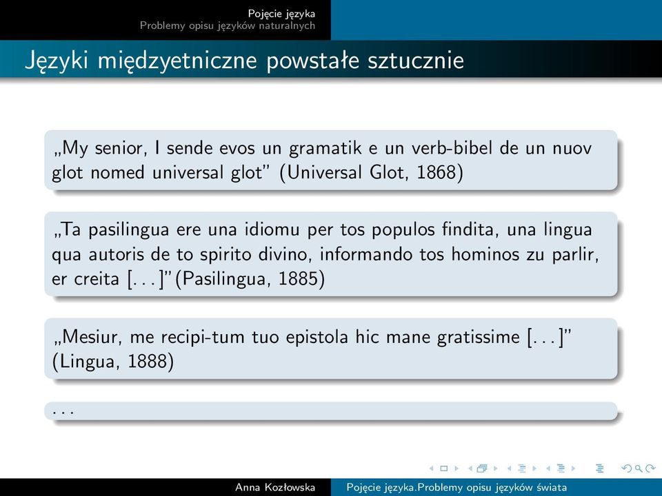 findita, una lingua qua autoris de to spirito divino, informando tos hominos zu parlir, er creita [.