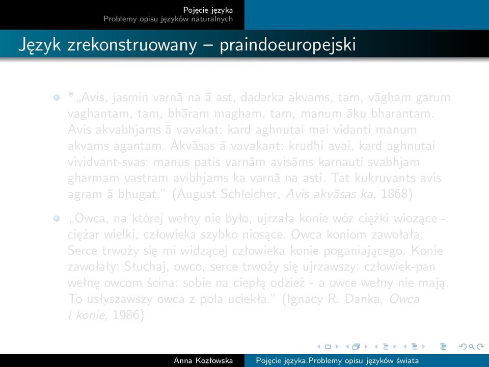 Akvāsas ā vavakant: krudhi avai, kard aghnutai vividvant-svas: manus patis varnām avisāms karnauti svabhjam gharmam vastram avibhjams ka varnā na asti. Tat kukruvants avis agram ā bhugat.