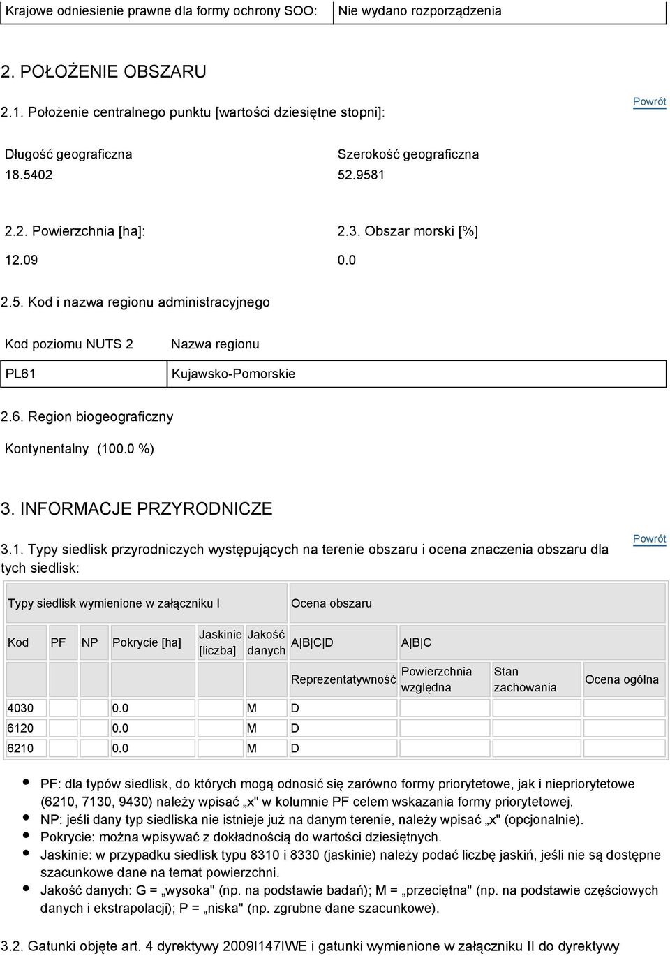 Nazwa regionu Kujawsko-Pomorskie 2.6. Region biogeograficzny Kontynentalny (10