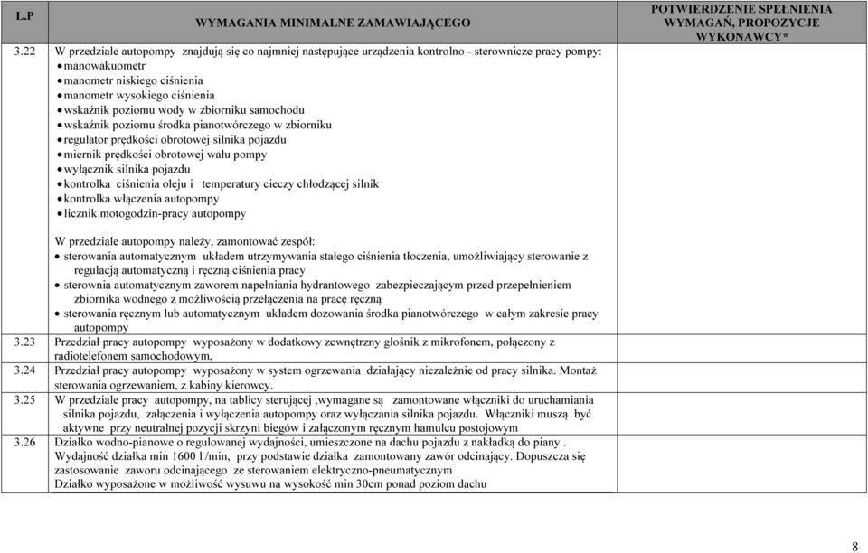 kontrolka ciśnienia oleju i temperatury cieczy chłodzącej silnik kontrolka włączenia autopompy licznik motogodzin-pracy autopompy W przedziale autopompy należy, zamontować zespół: sterowania