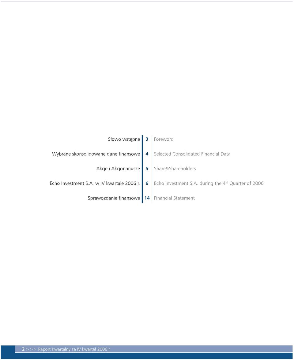 Investment S.A.