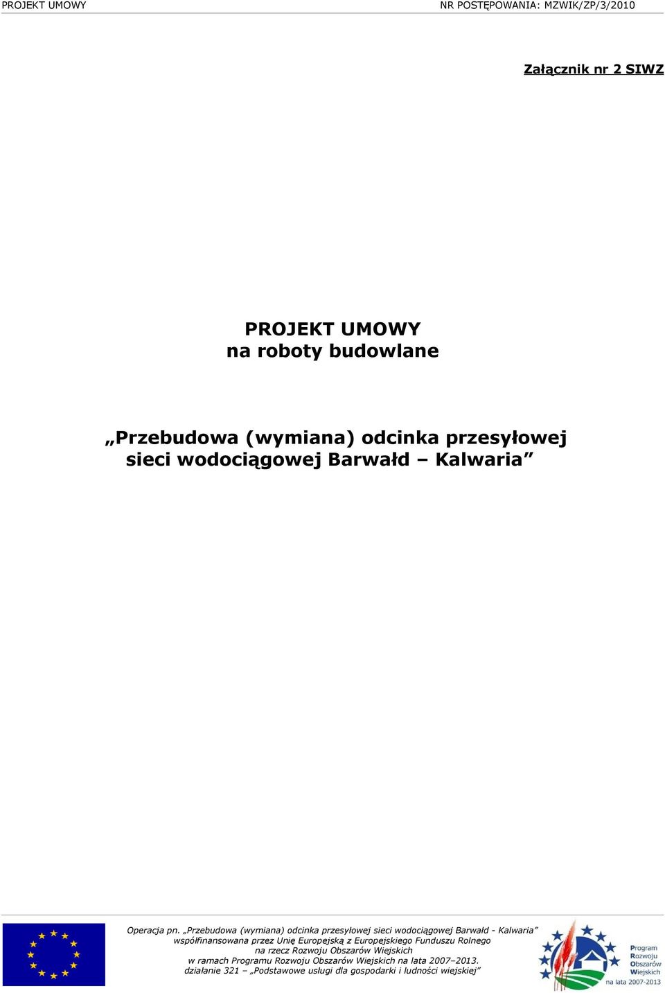 Przebudowa (wymiana) odcinka