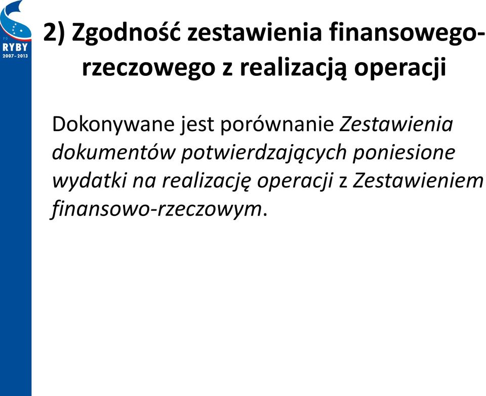 Zestawienia dokumentów potwierdzających poniesione