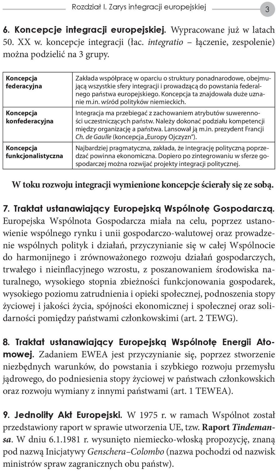 Koncepcja federacyjna Koncepcja konfederacyjna Koncepcja funkcjonalistyczna Zakłada współpracę w oparciu o struktury ponadnarodowe, obejmującą wszystkie sfery integracji i prowadzącą do powstania