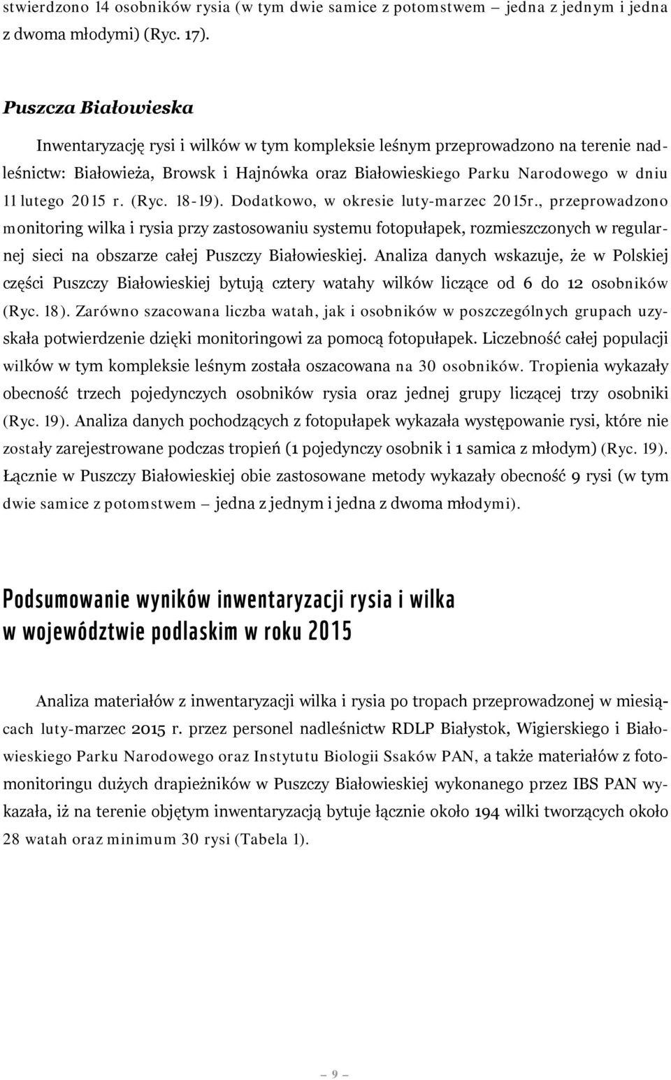 2015 r. (Ryc. 18-19). Dodatkowo, w okresie luty-marzec 2015r.