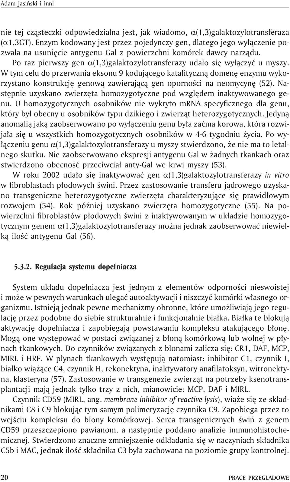 Po raz pierwszy gen (1,3)galaktozylotransferazy uda³o siê wy³¹czyæ u myszy.