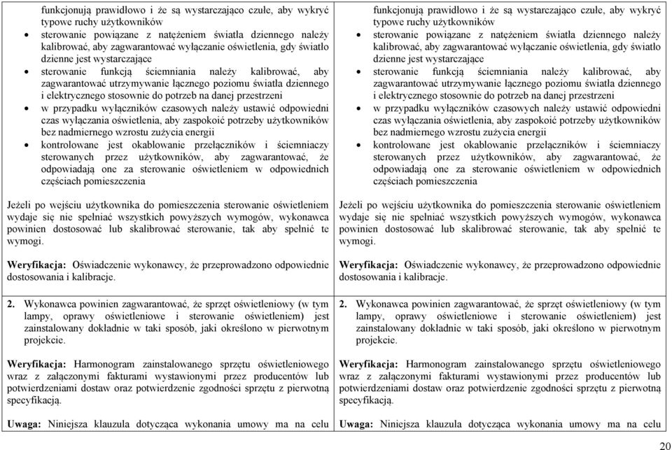 potrzeb na danej przestrzeni w przypadku wyłączników czasowych należy ustawić odpowiedni czas wyłączania oświetlenia, aby zaspokoić potrzeby użytkowników bez nadmiernego wzrostu zużycia energii