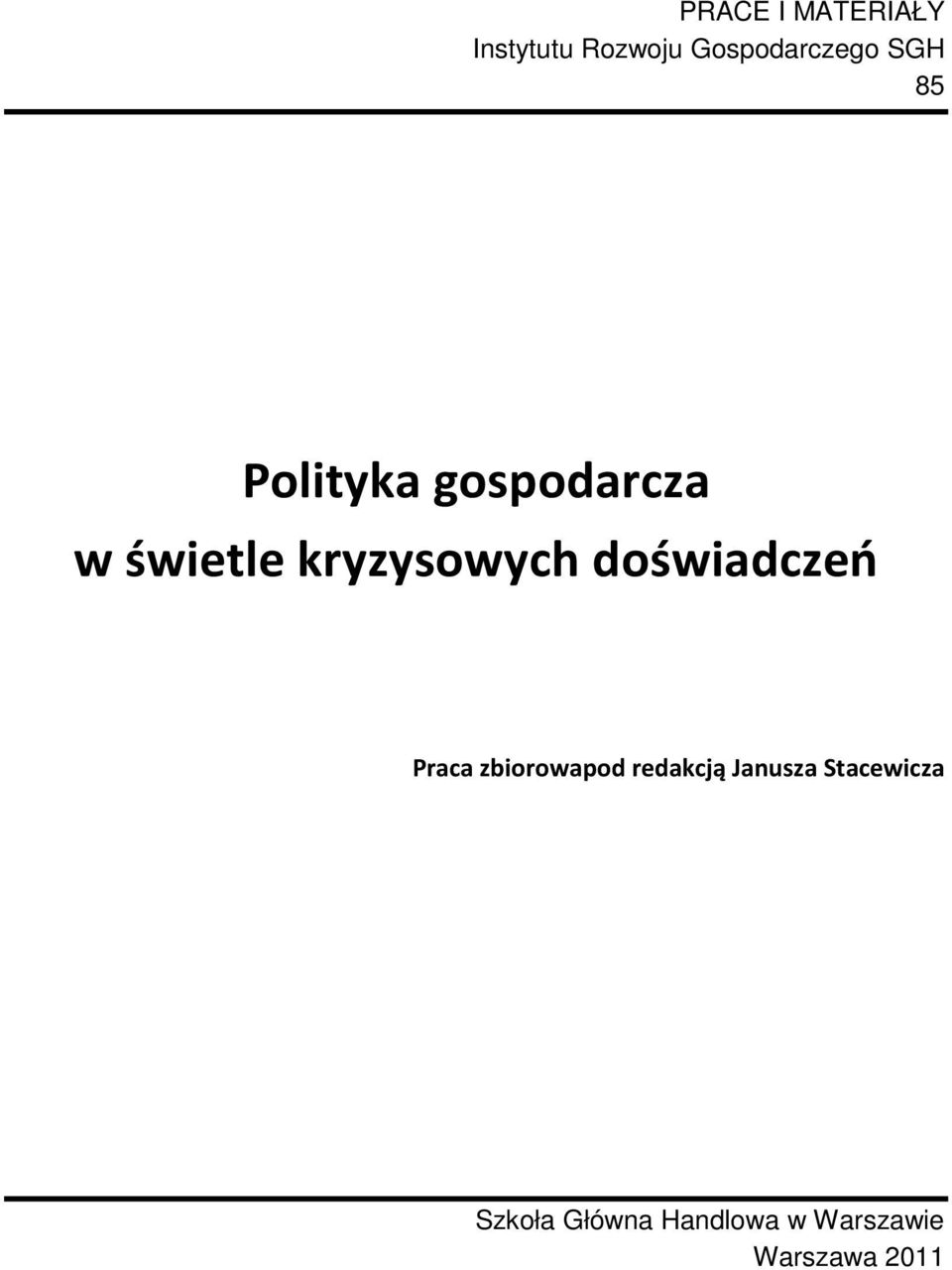 doświadczeń Praca zbiorowapod redakcją Janusza