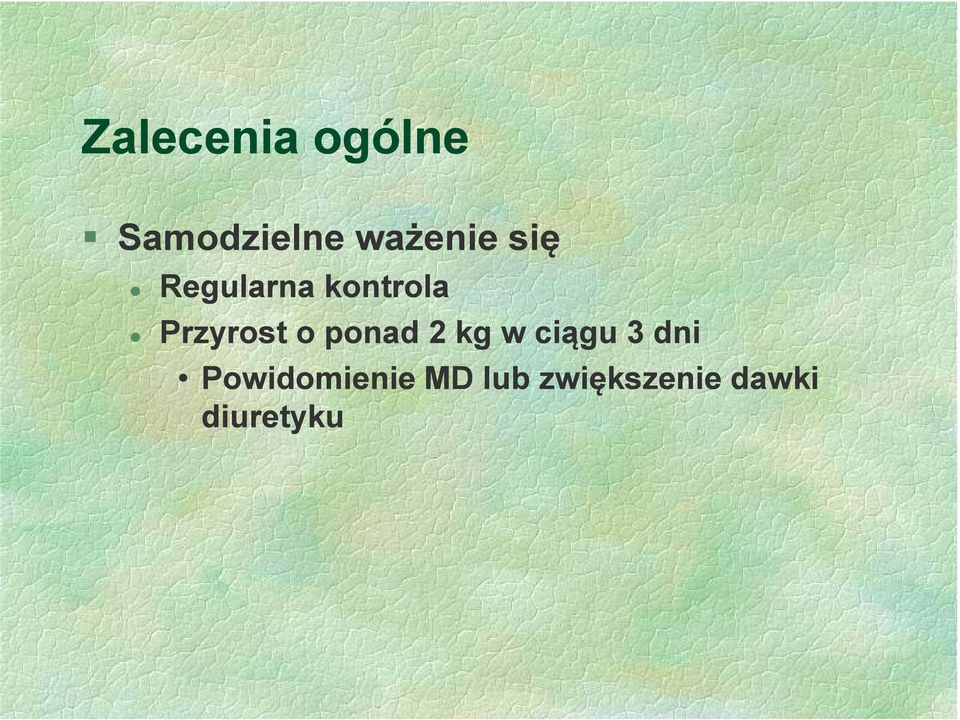 Przyrost o ponad 2 kg w ciągu 3 dni