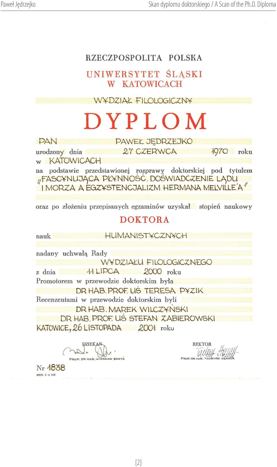 doktorskiego / A