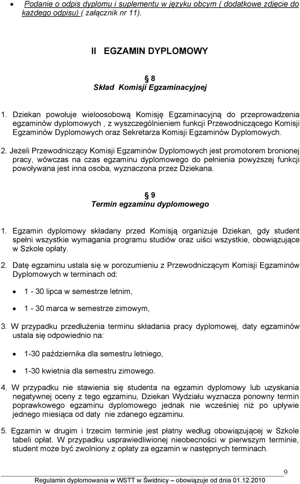 Egzaminów Dyplomowych. 2.