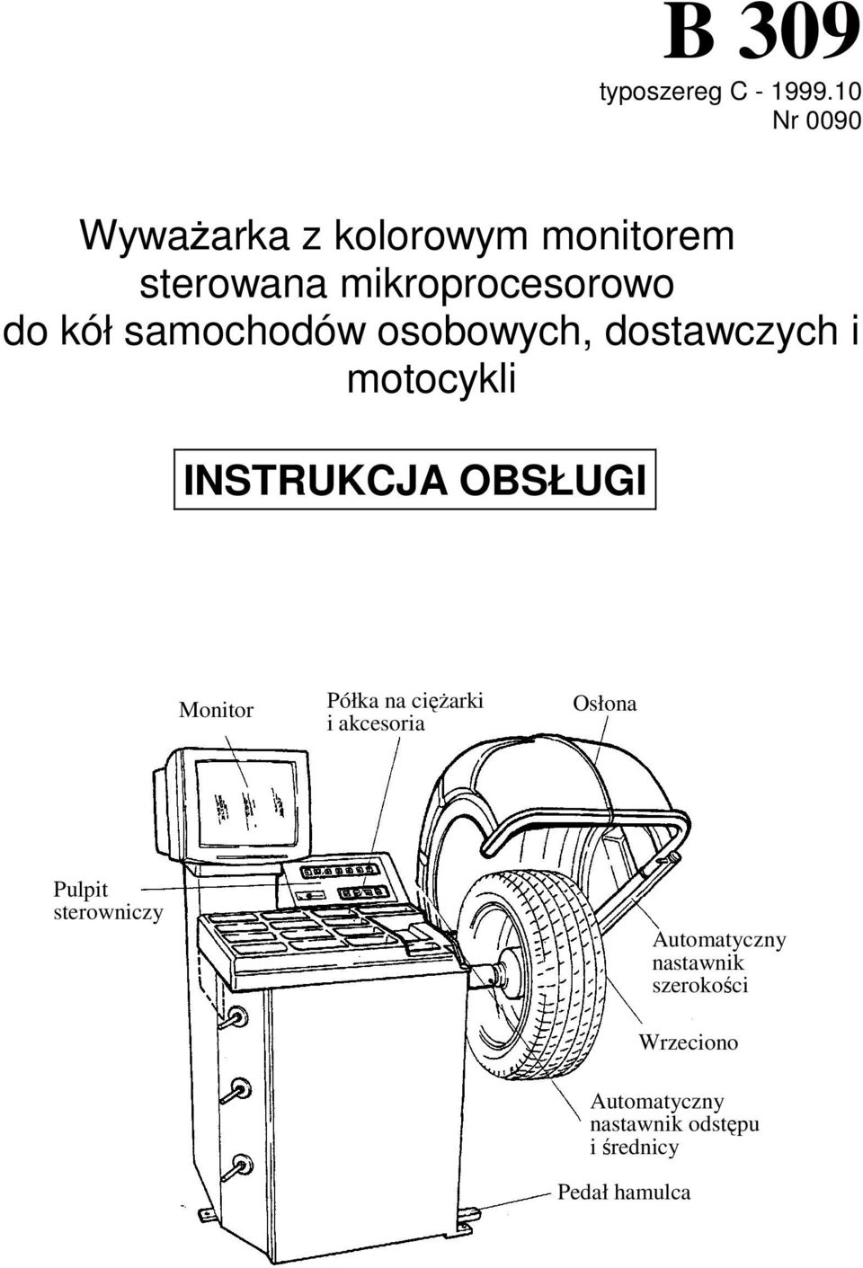 samochodów osobowych, dostawczych i motocykli INSTRUKCJA OBSŁUGI Monitor Półka na