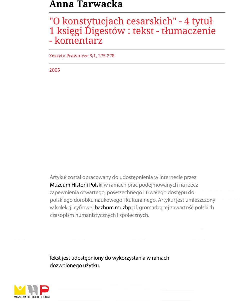 Digestów : tekst - tłumaczenie -