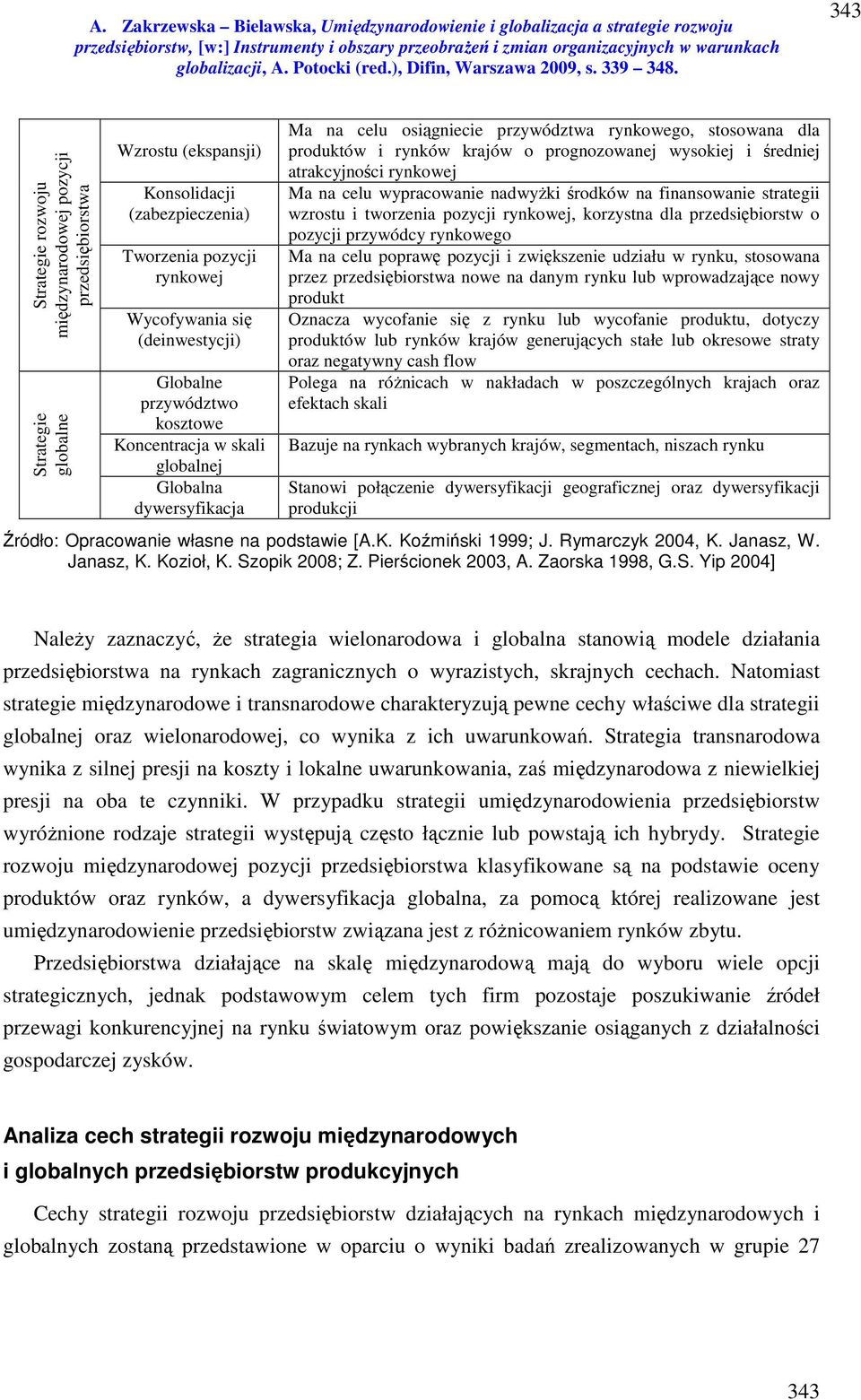 atrakcyjności rynkowej Ma na celu wypracowanie nadwyżki środków na finansowanie strategii wzrostu i tworzenia pozycji rynkowej, korzystna dla przedsiębiorstw o pozycji przywódcy rynkowego Ma na celu