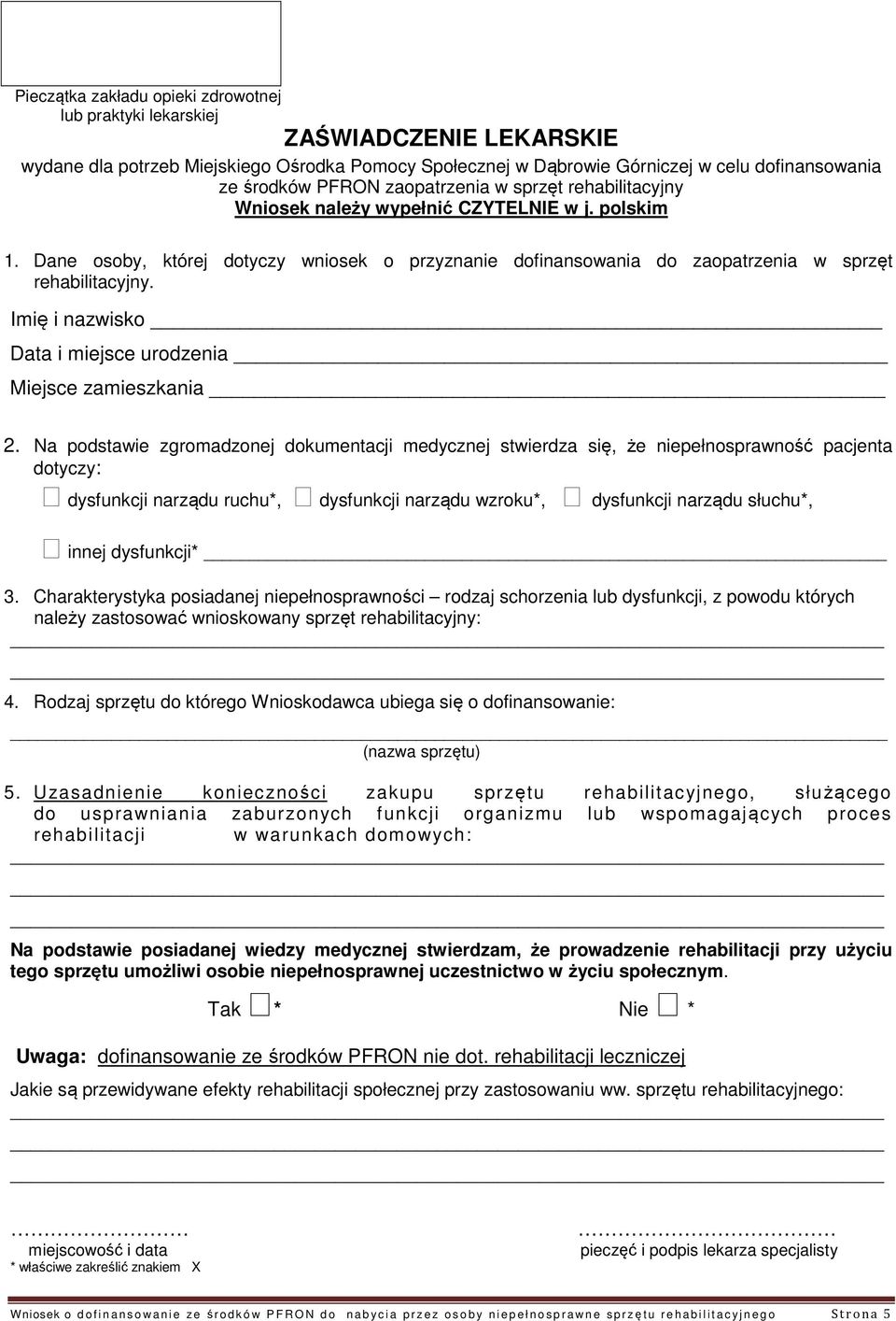 Imię i nazwisko Data i miejsce urodzenia Miejsce zamieszkania 2.
