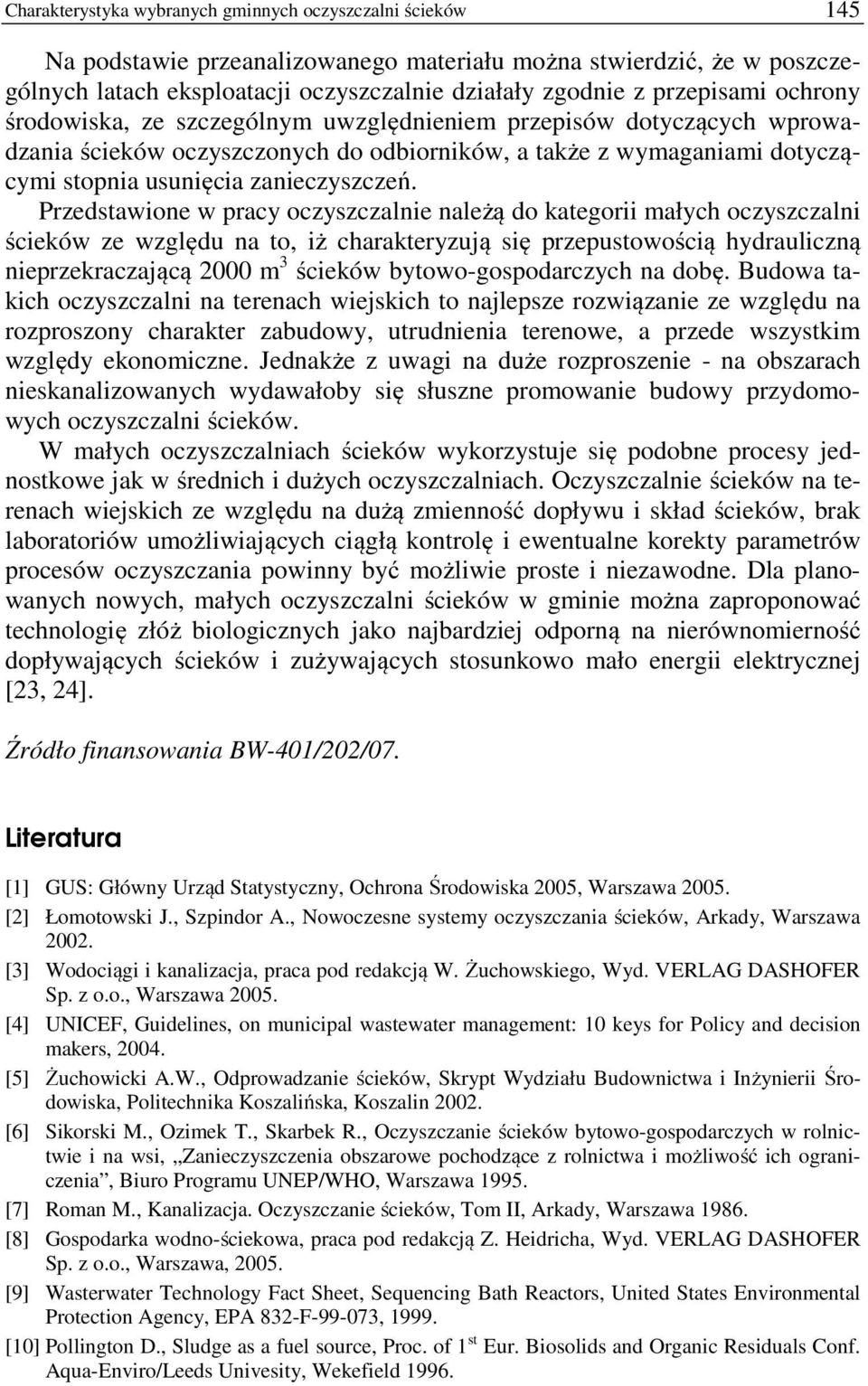 zanieczyszczeń.