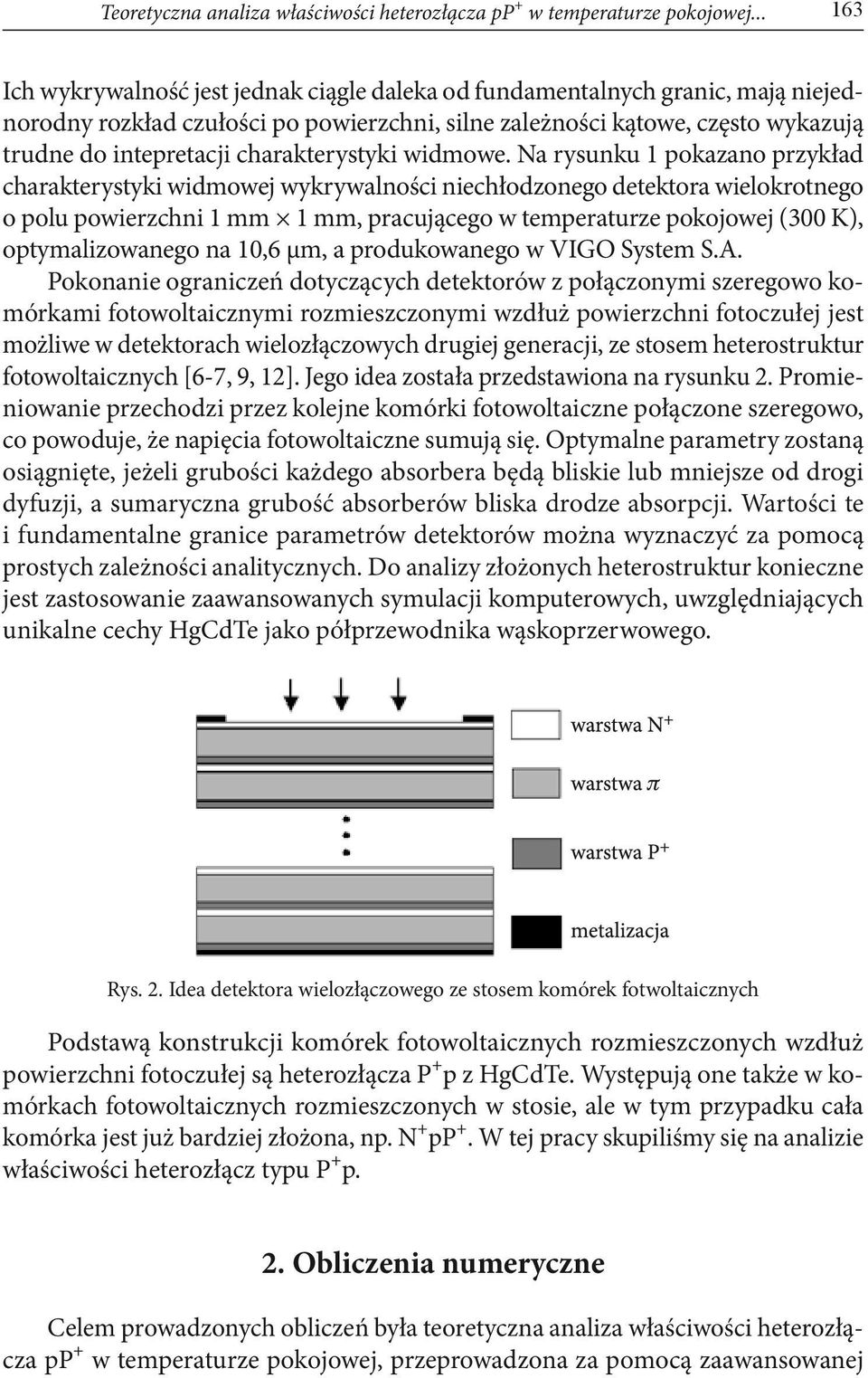 charakterystyki widmowe.
