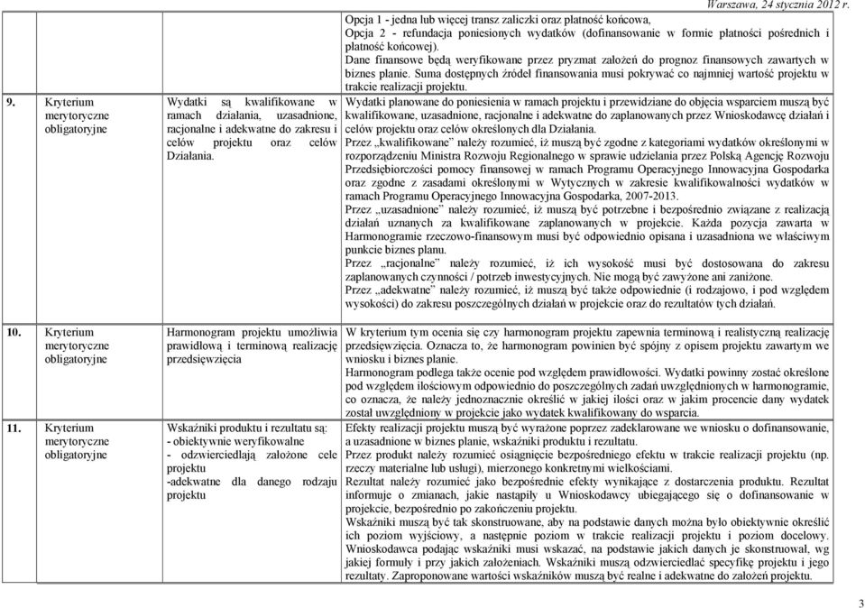 danego rodzaju projektu Opcja 1 - jedna lub więcej transz zaliczki oraz płatność końcowa, Opcja 2 - refundacja poniesionych wydatków (dofinansowanie w formie płatności pośrednich i płatność końcowej).