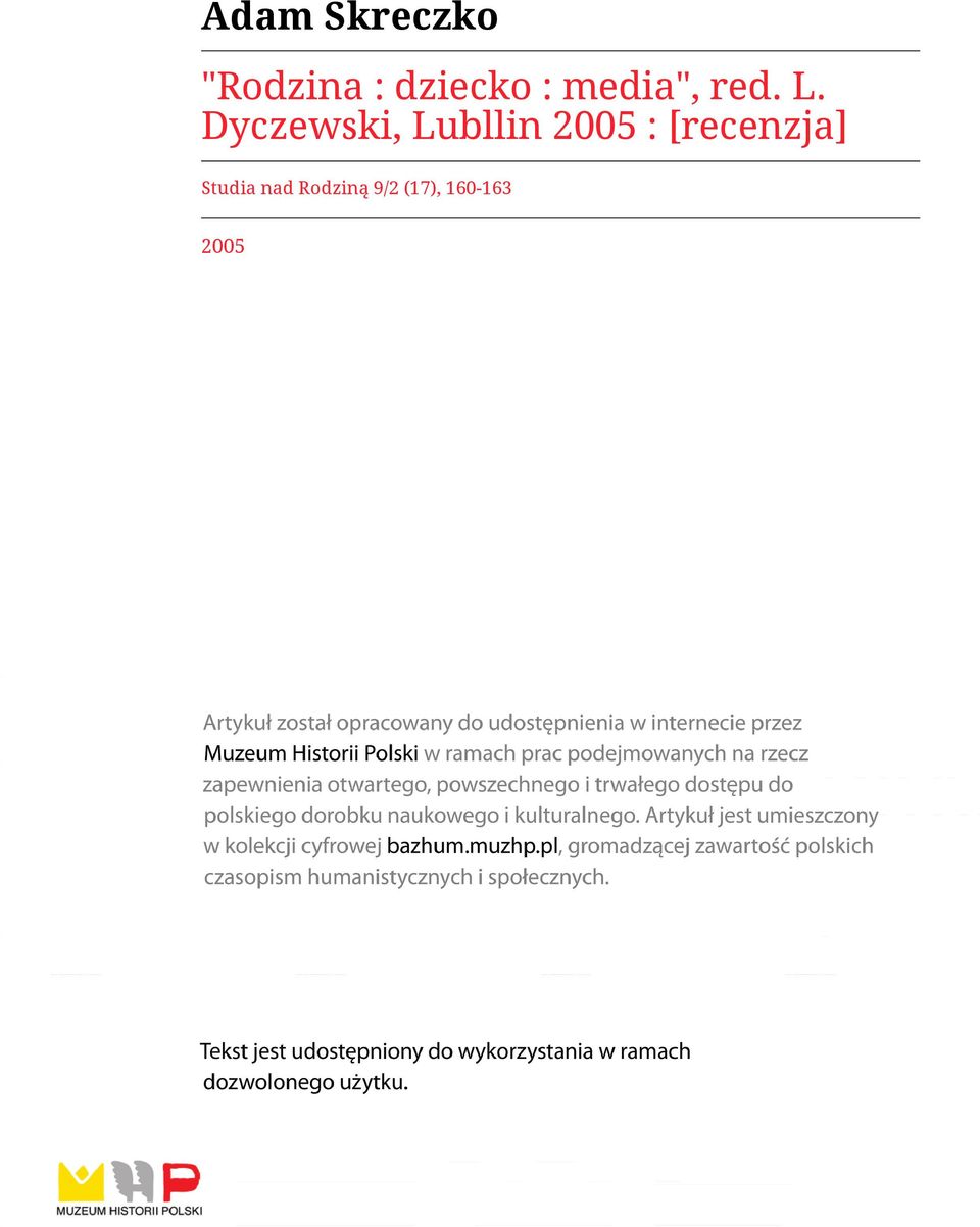 Dyczewski, Lubllin 2005 :