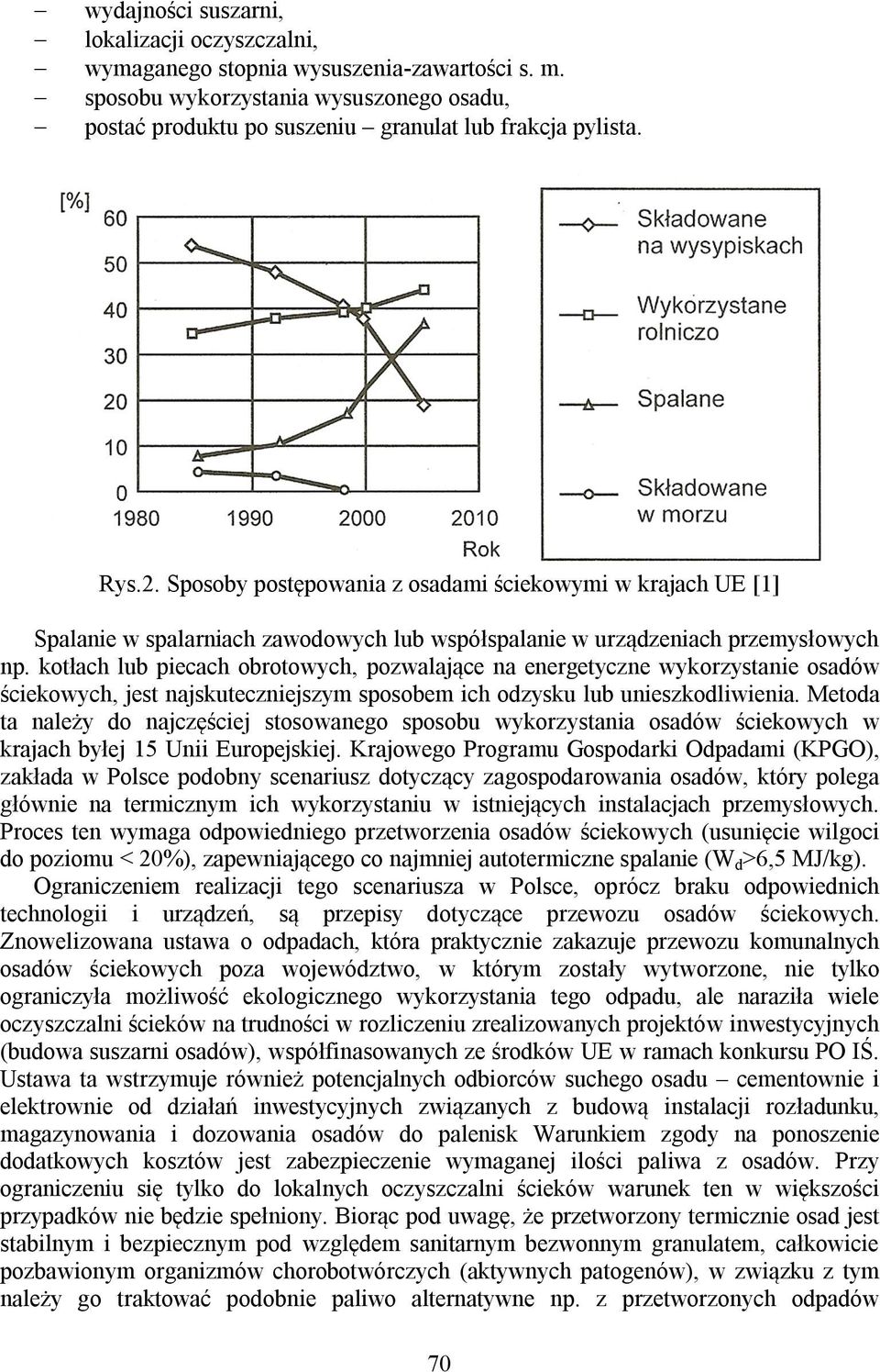kotłach lub piecach obrotowych, pozwalające na energetyczne wykorzystanie osadów ściekowych, jest najskuteczniejszym sposobem ich odzysku lub unieszkodliwienia.