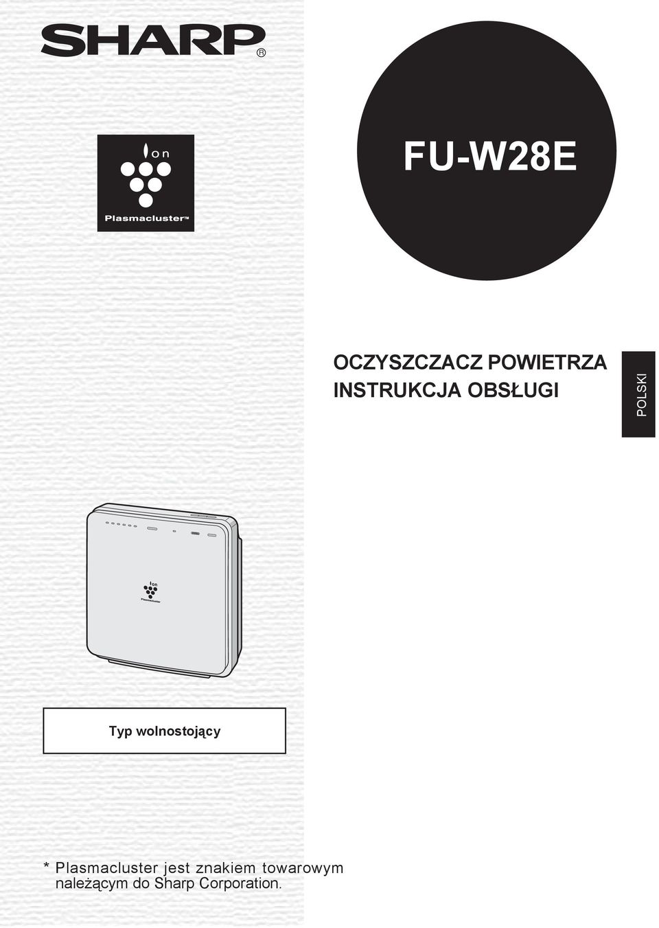 wolnostojący * Plasmacluster jest