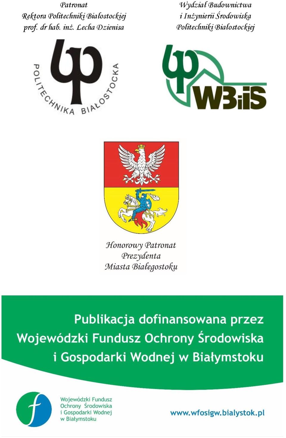 Lecha Dzienisa Wydział Budownictwa i