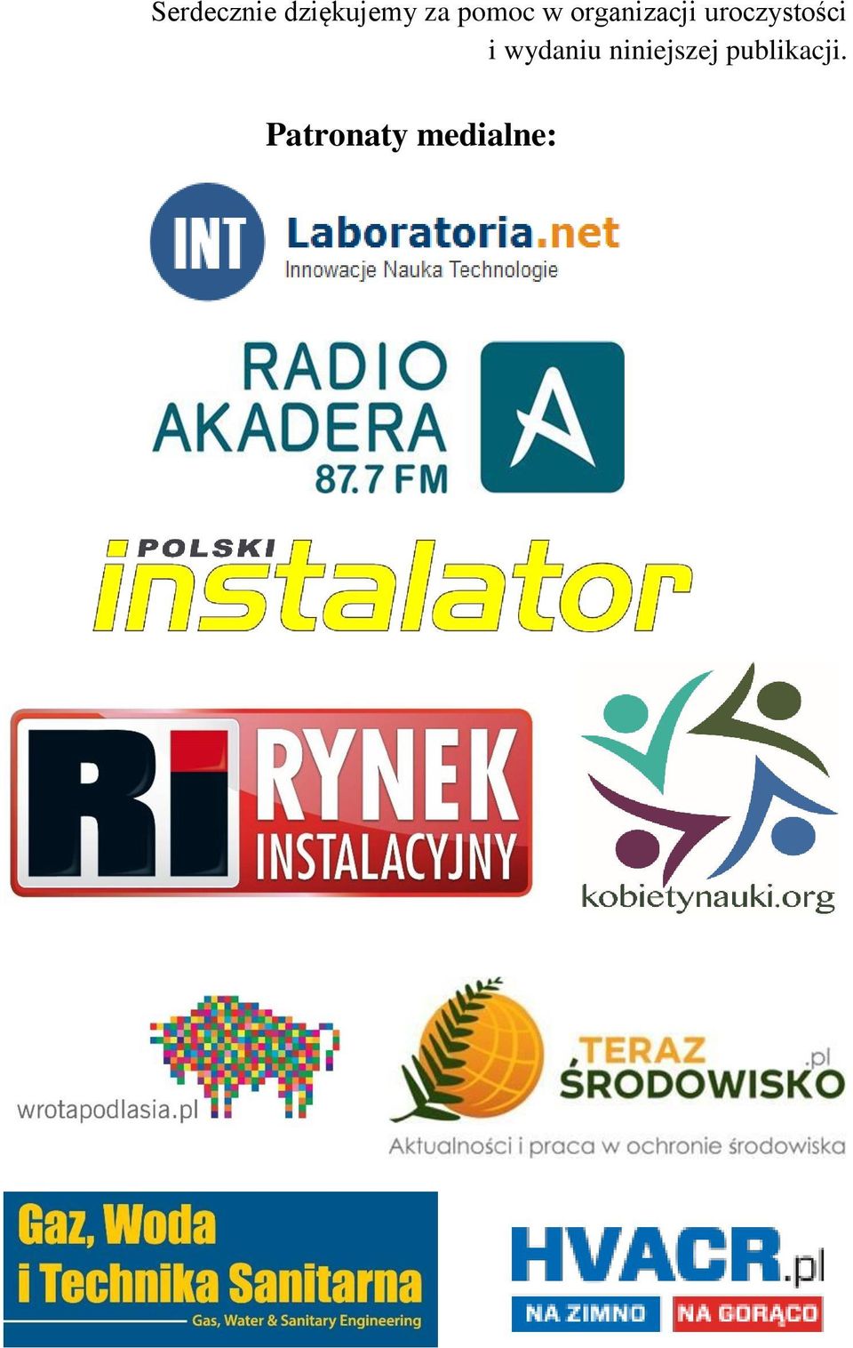 uroczystości i wydaniu