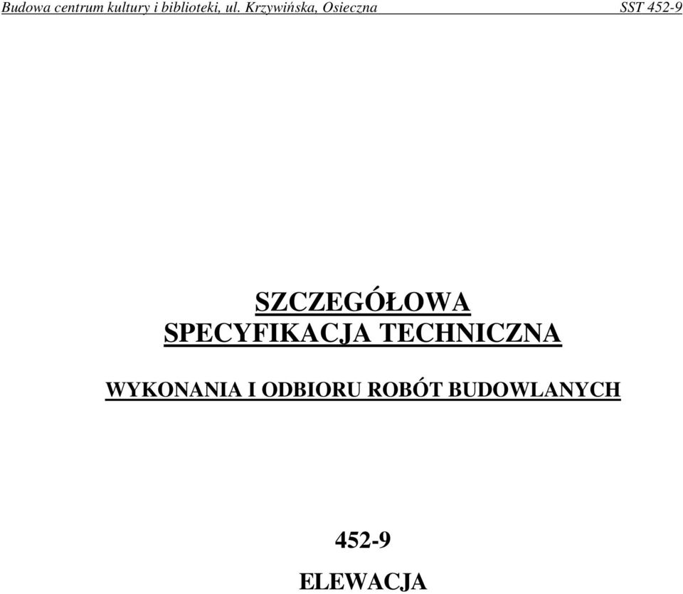 TECHNICZNA WYKONANIA