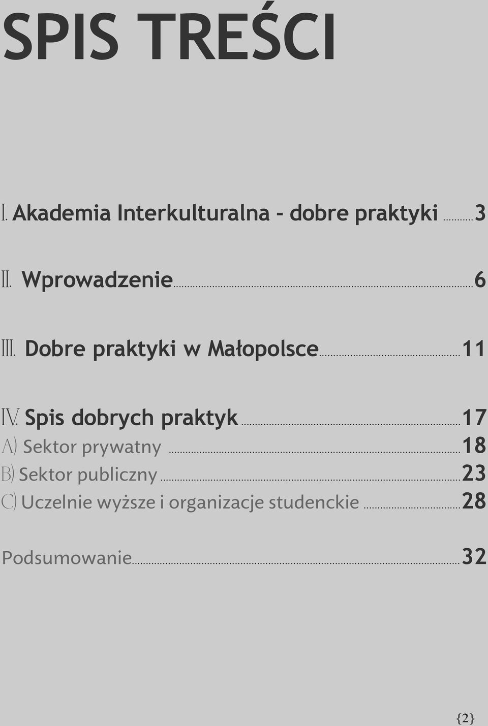 Spis dobrych praktyk...17 A) Sektor prywatny...18 B) Sektor publiczny.