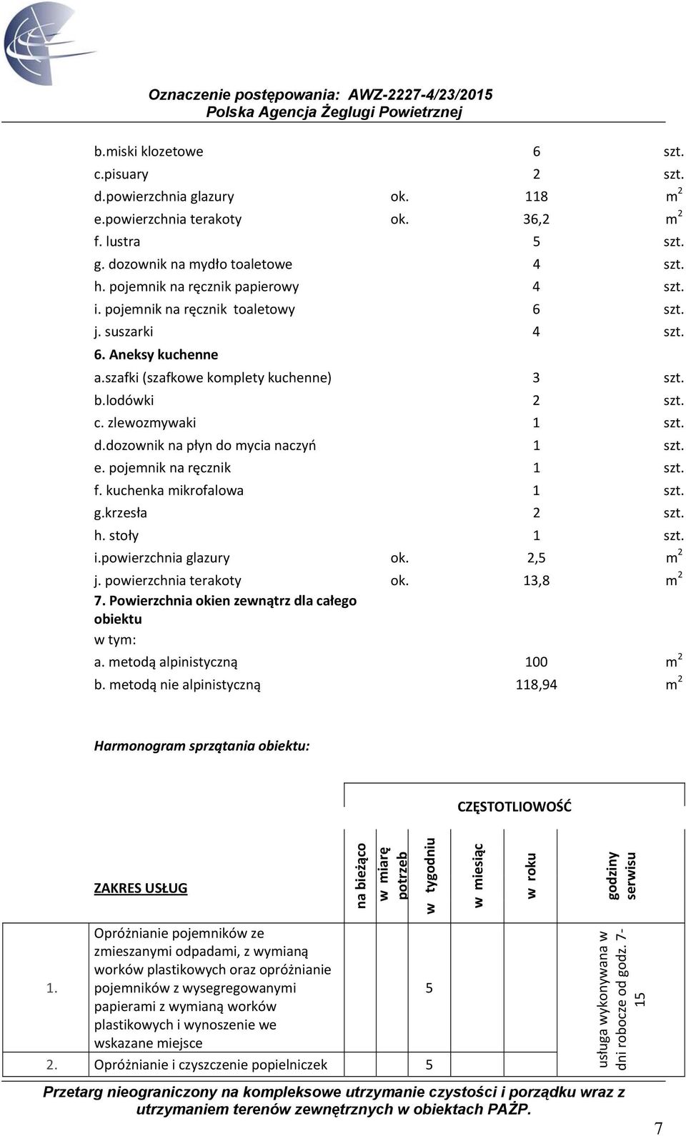d.dozownik na płyn do mycia naczyń 1 szt. e. pojemnik na ręcznik 1 szt. f. kuchenka mikrofalowa 1 szt. g.krzesła 2 szt. h. stoły 1 szt. i.powierzchnia glazury ok. 2,5 m 2 j. powierzchnia terakoty ok.