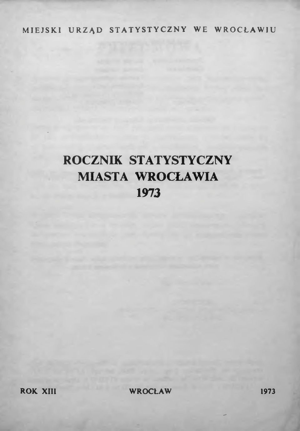 ROCZNIK STATYSTYCZNY