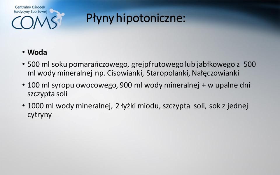 Cisowianki, Staropolanki, Nałęczowianki 100 ml syropu owocowego, 900 ml