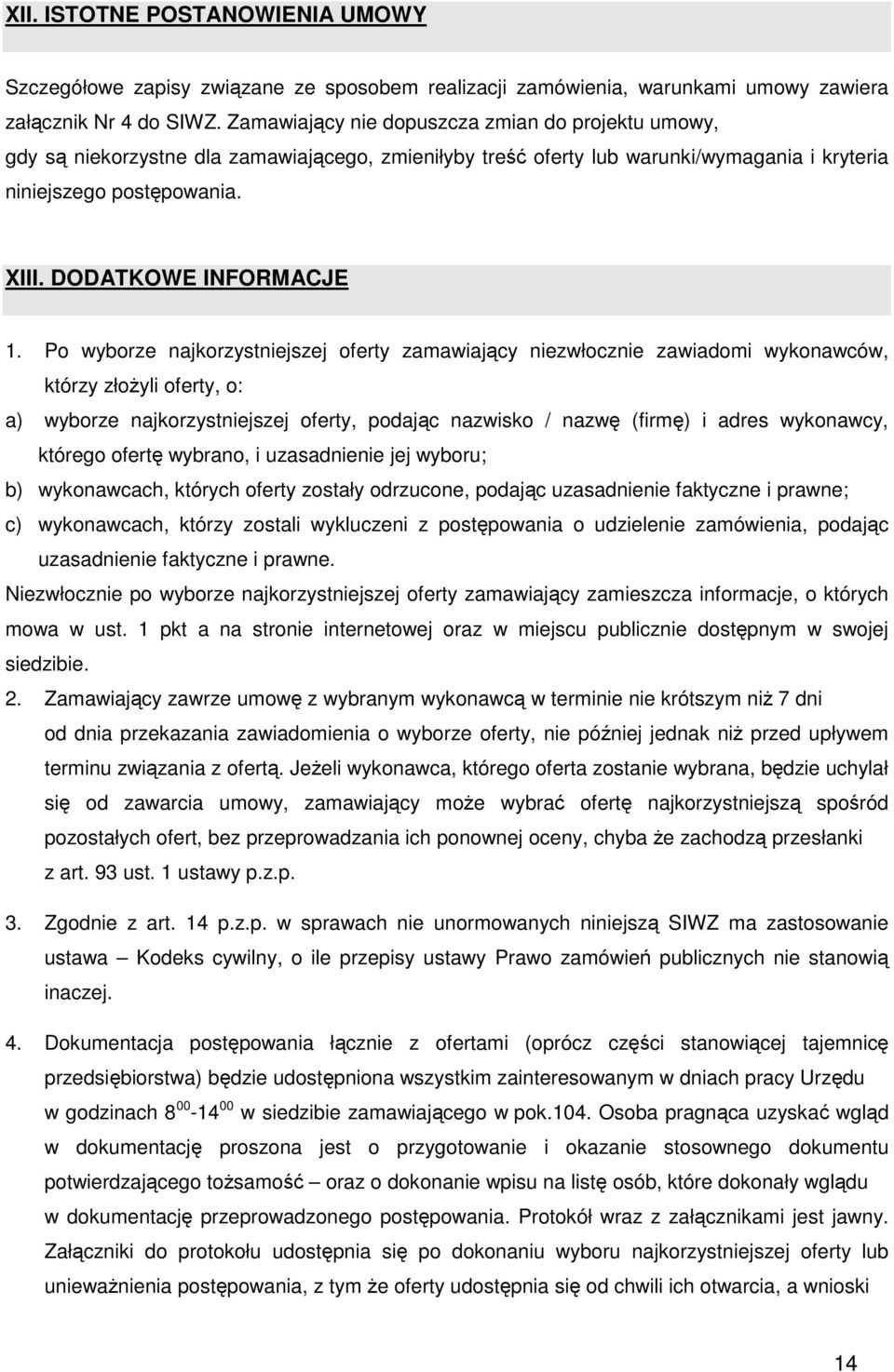 DODATKOWE INFORMACJE 1.