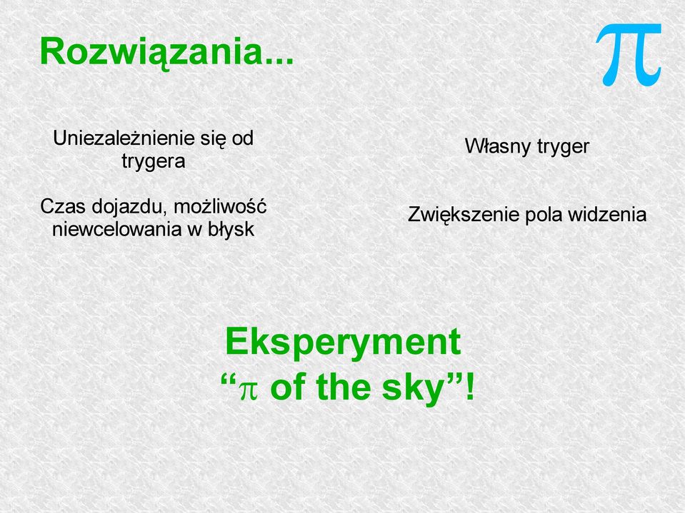 dojazdu, możliwość niewcelowania w