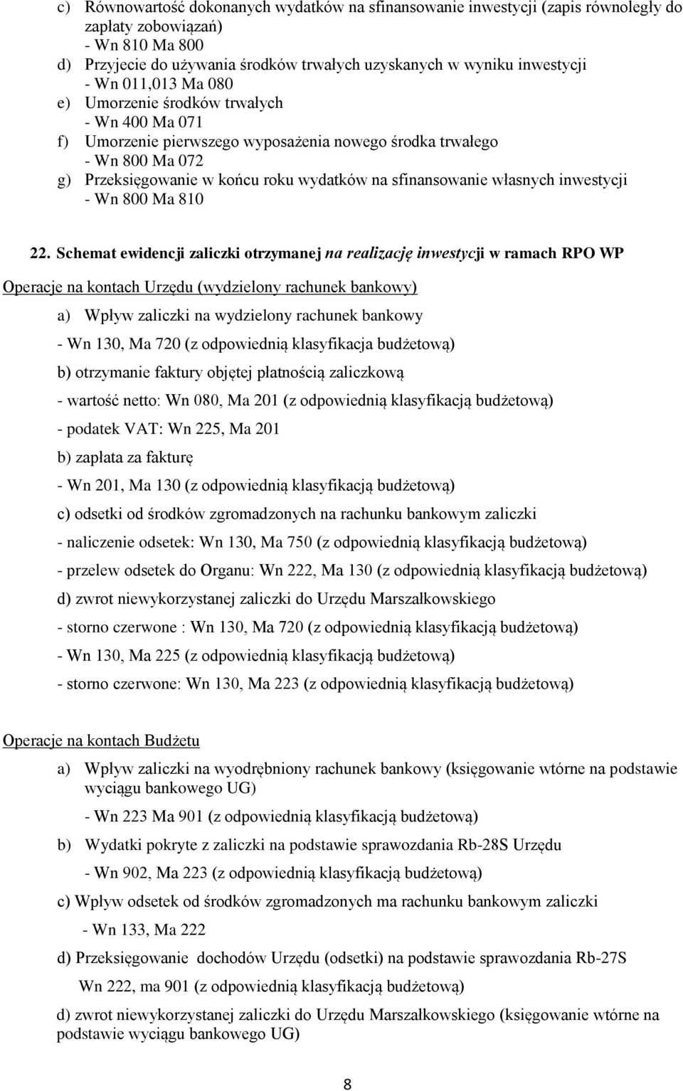 własnych inwestycji - Wn 800 Ma 810 22.