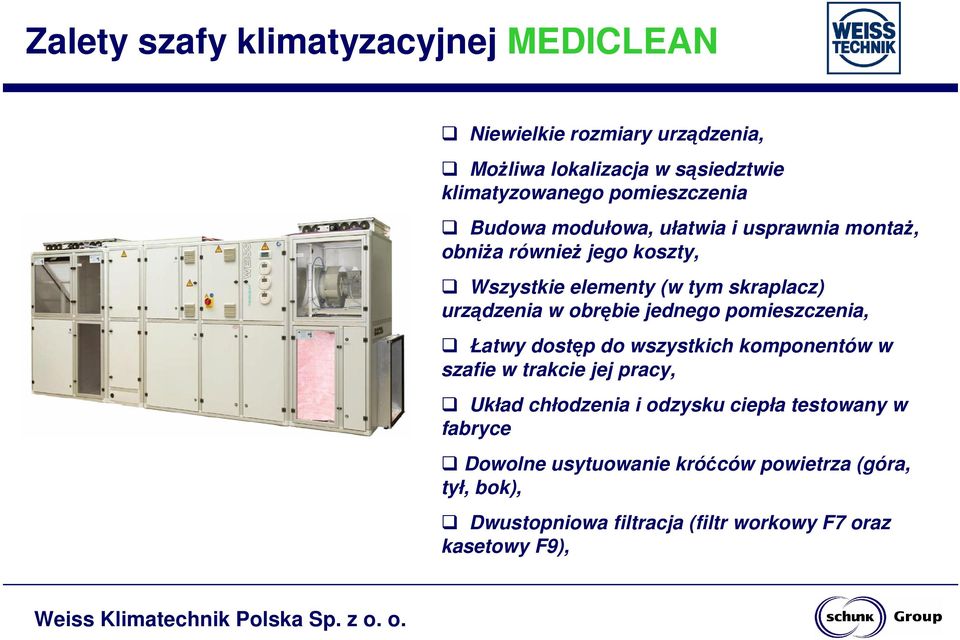 urządzenia w obrębie jednego pomieszczenia, Łatwy dostęp do wszystkich komponentów w szafie w trakcie jej pracy, Układ chłodzenia i