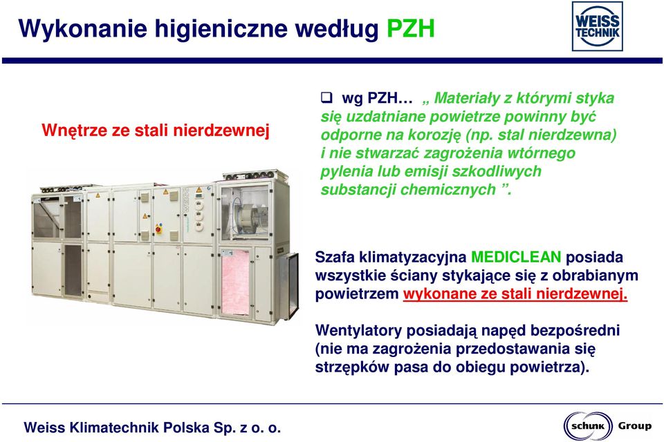 stal nierdzewna) i nie stwarzać zagrożenia wtórnego pylenia lub emisji szkodliwych substancji chemicznych.