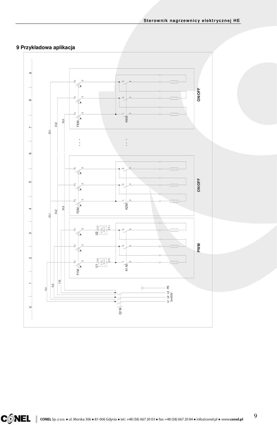 L L3 3x400V PE PWM 5 6 7 8 9 L L L3.