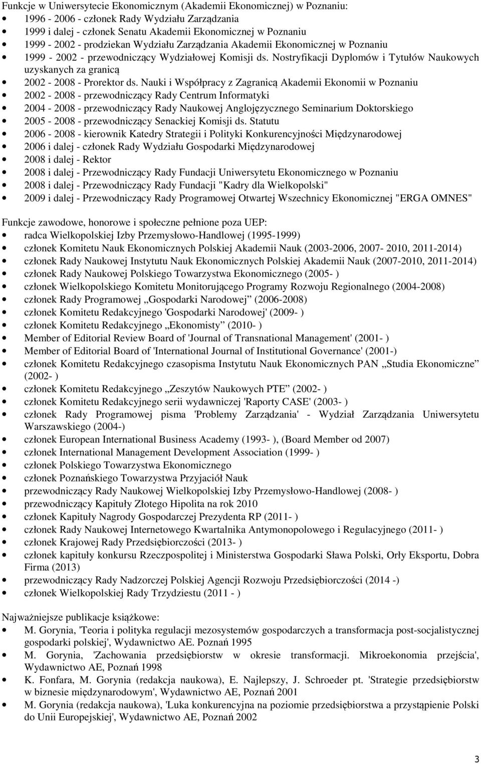 Nostryfikacji Dyplomów i Tytułów Naukowych uzyskanych za granicą 2002-2008 - Prorektor ds.