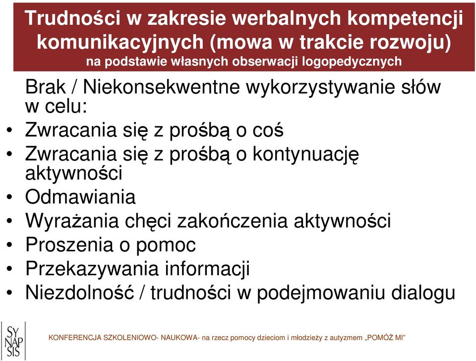 z prośbą o coś Zwracania się z prośbą o kontynuację aktywności Odmawiania Wyrażania chęci