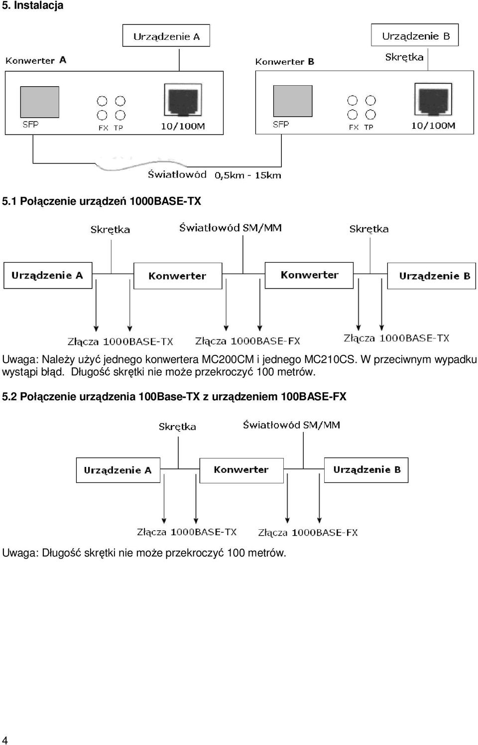 i jednego MC210CS. W przeciwnym wypadku wystąpi błąd.